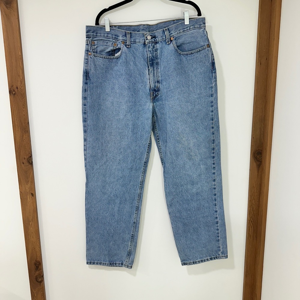 Levi's 550 Relaxed Fit Jeans Mens 38x30 Light Wash Denim 100% Cotton | Core/Dad